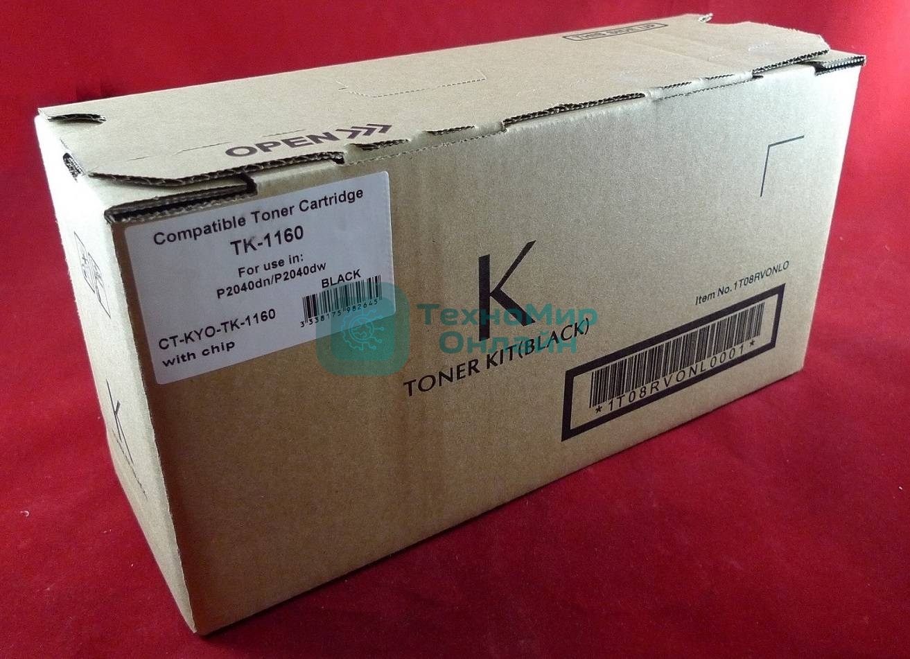 Тонер-картридж для Kyocera P2040DN/DW TK-1160 7.2K (С ЧИПОМ) (ELP Imaging®)