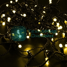 Гирлянда Neon-night Нить 10м, постоянное свечение, черный ПВХ, 230В, желтый