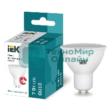 Лампа cветодиодная IEK LLE-PAR16-7-230-40-GU10 ECO PAR16 софит 7Вт 230В 4000К GU10