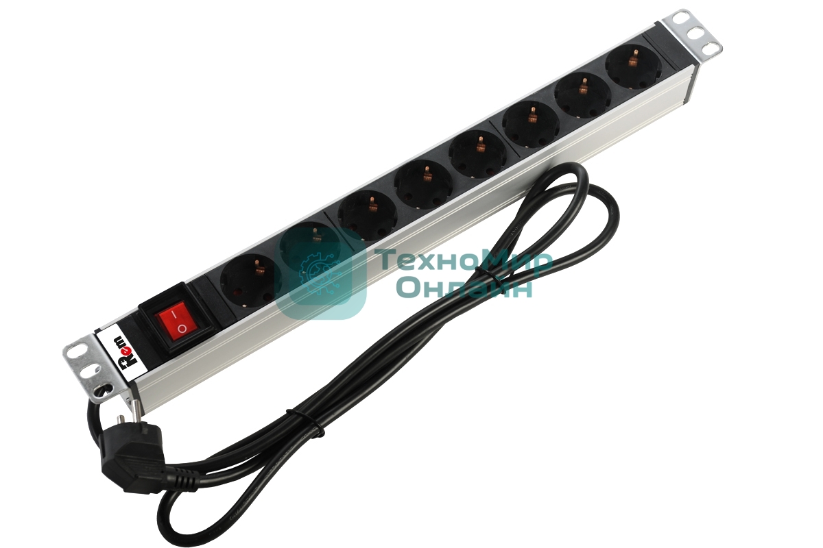 Блок распределения питания ЦМО R-16-8S-V-440-1.8 гор.размещ. 8xSchuko базовые 16A Schuko 1.8м