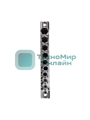 Набор удлиненных торцевых головок Rexant 1/4, шестигранные, CrV, 10 шт., 4-13 мм