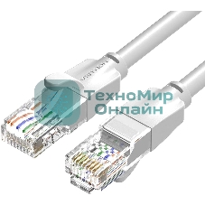 Патч-корд Vention прямой UTP cat.6, RJ45 - 1,5 м. Серый