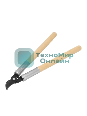 Сучкорез прямого реза, 500 мм, деревянные рукоятки, Горизонт Россия