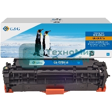 Картридж лазерный G&G GG-CF381A голубой (2700 стр.) для HP LJ Pro M476dn/M476nw/M476dw