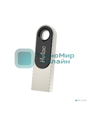 Флешка USB Netac U278 (NT03U278N-032G-20PN), 32Gb, USB 2.0, R/W 50/10, серебристый/черный