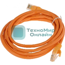 Патч-корд Premier PP12-2M/O 1000Гбит/с UTP 4 пары cat.5E CCA molded 2м оранжевый RJ-45 (m)-RJ-45 (m)