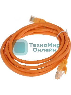 Патч-корд Premier PP12-2M/O 1000Гбит/с UTP 4 пары cat.5E CCA molded 2м оранжевый RJ-45 (m)-RJ-45 (m)