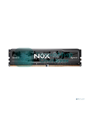Оперативная память Apacer Nox, DDR5, 16Gb (1x16 GB), 6000 MHz, CL40, DIMM, радиатор, черный