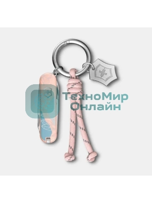 Нож перочинный Victorinox Classic SD Paris Style (0.6223.E221) 58мм 7 функций розовый подар.коробка