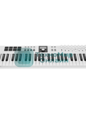 Клавиатура MIDI 231524 Arturia KeyLab Essential 49 mk3 Aquamarine 49 клавиш, LCD дисплей, 9 энкодеров, 8 пэдов, 9 фейдеров, 12 кнопок управления, колеса высоты тона и модуляции, 1/4