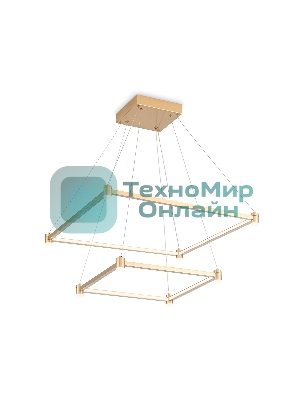Светильник подвесной светодиодный FL5599/2+8 GD золотой 60W 3000K/4200K/6400K 600*600*1300 (без ПДУ)