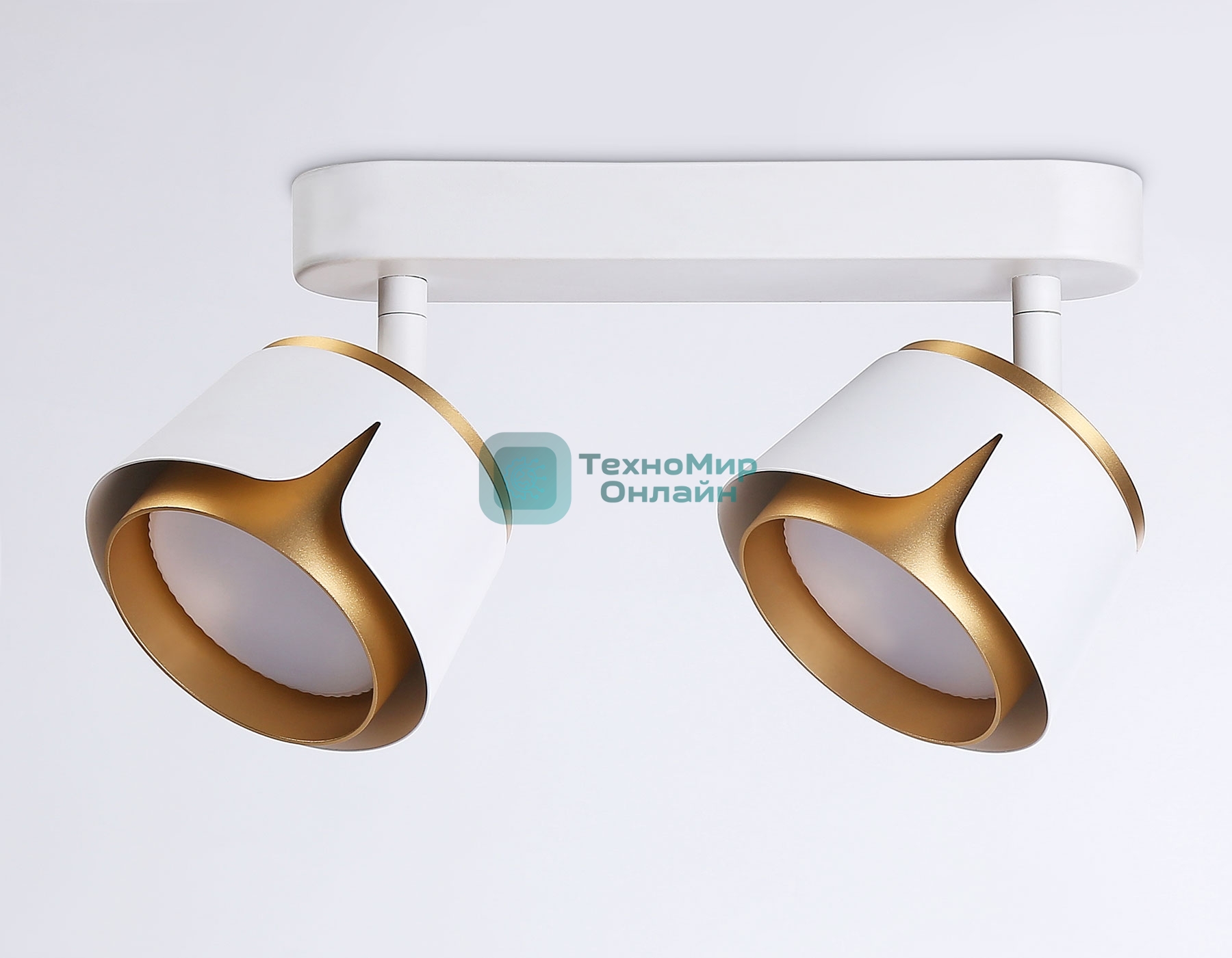 Светильник Ambrella light TN71229/2 WH/GD белый/золото GX53/2 220*100*147