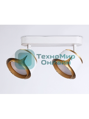 Светильник Ambrella light TN71229/2 WH/GD белый/золото GX53/2 220*100*147