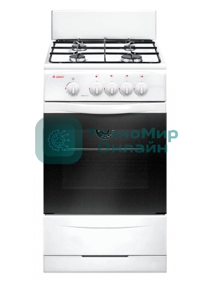 Плита газовая Gefest ПГ 3200-08 белый, конфорок 4 шт, духовка 42 л, 50 см x 85 см x 53 см