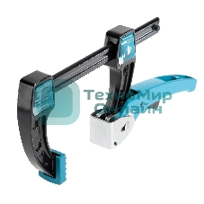 Струбцина реечная быстрозажимная GROSS 20717 4/100мм металлич корпус, рычажный храповый механизм