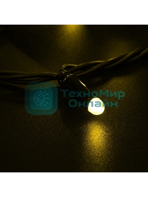 Гирлянда Neon-night Нить 10м, постоянное свечение, черный ПВХ, 230В, желтый