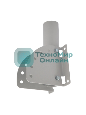 Кронштейн для консольного светильника Rexant КР-3.1 накладного монтажа или под бандажную ленту с переменным углом серый (сталь 2 мм, 230х150х150, Ø 51)