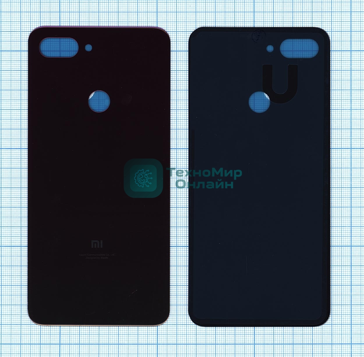 Задняя крышка для Xiaomi Mi 8 Lite фиолетовый