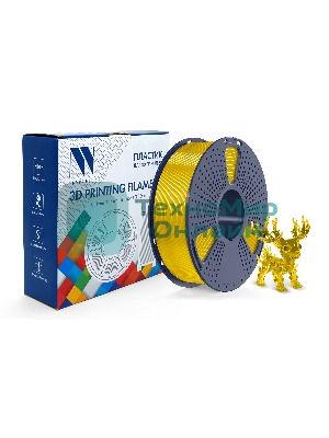 Филамент NVPrint PLA+ Trasparent Yellow для 3D печати диаметр 1.75мм длина 330 метров масса 1 кг