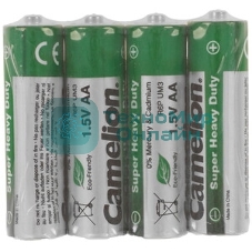 Элемент питания солевой Camelion R R6 (шринка 4шт) 1.5 В