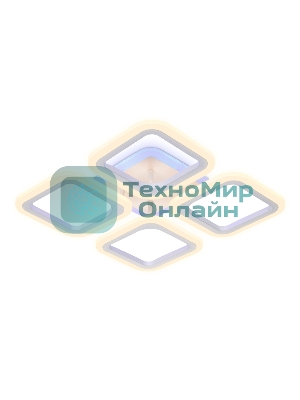 Потолочный светодиодный светильник FA441/4 WH белый 72W 520*520*80 (ПДУ РАДИО 2.4G)