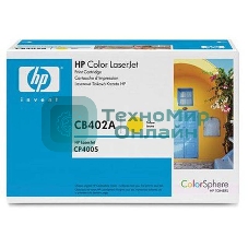 Картридж лазерный HP CB402A желтый CP4005