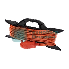 Удлинитель-шнур на рамке PROconnect ПВС 2х0.75, 20 м, б/з, 6 А, 1300 Вт, IP20, оранжевый