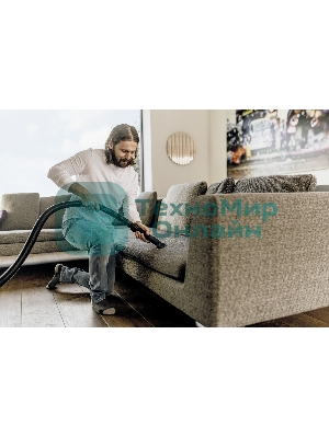 Хозяйственный пылесос Karcher WD 2 Plus V-12/6/18/C желтый, 1000 Вт, уборка сухая/влажная, пылесборник мешок/контейнер, 12 л