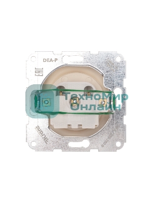 Розетка Kranz 1-ая DEA б/з с/у 10А мех. бежевый (1/10/120)