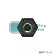 Переходник аудио стерео VCOM CA546 6.35мм M (штекер) --> 3.5мм F (гнездо)