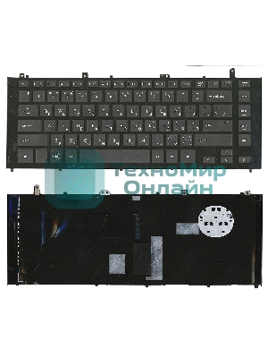 Клавиатура для ноутбука HP ProBook 4425s черная с черной рамкой
