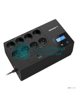 Источник бесперебойного питания Ippon Kirpich 1050 600Вт 1050ВА черный