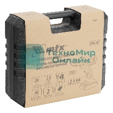 Дрель-шуруповерт MTX CDS-20, 20 В, 2 Ач, 40 Нм, щеточный