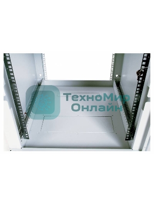 Шкаф настенный ЦМО ШРН-15.650 15U 600x650мм пер.дв.стекл несъемные бок.пан. 50кг серый