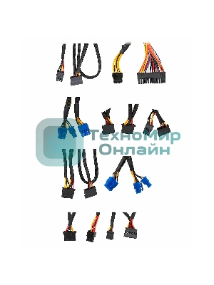 Блок питания ExeGate EVO800 (EX280441RUS), 800Вт, 120мм, модульный, черный