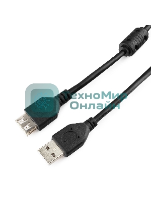 Кабель Gembird PRO USB 2.0 3.0м AM/AF позол.конт., фер.кол., пакет