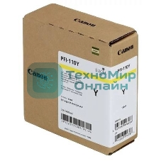 Картридж струйный Canon PFI-110 Y 2367C001 желтый (160мл) для Canon TX-2000/TX-3000/TX-4000