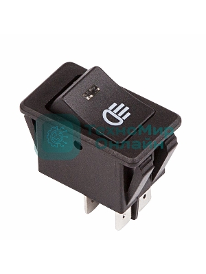 Выключатель клавишный Rexant 12V 35А (4с) ON-OFF с синей LED подсветкой