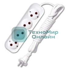 Удлинитель UNIVersal У6-766 ШВВП 2x0,75 4 гн. 3 м 9631943