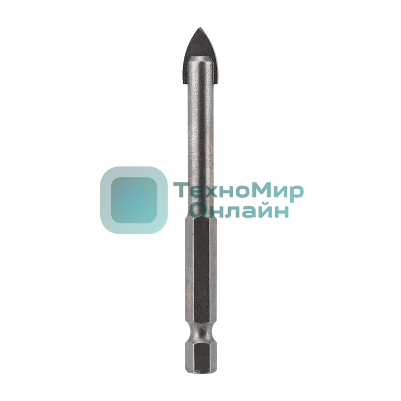 Сверло по стеклу и керамике Kranz 6 мм, шестигранный хвостовик