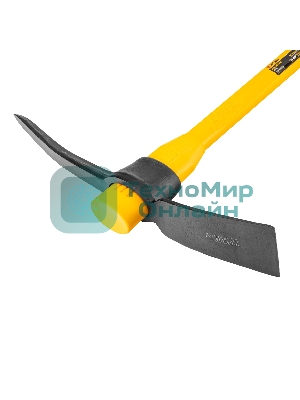 Кирка Denzel 2250 г, широкая, фиберглассовая обрезиненная рукоятка 900 мм