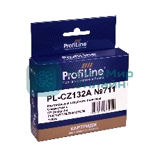 Картридж струйный ProfiLine PL-CZ132A №711 для принтеров HP DESIGNJET T120/T520 Yellow