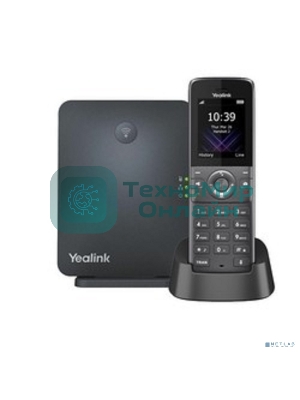 Телефон DECT-трубка Yealink W73P DECT (база W70B+трубка W73H) до 10 SIP-аккаунтов, до 10 трубок на базу, до 20 одноврем. Вызовов