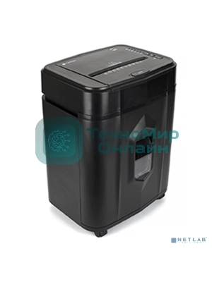 Шредер Heleos АП20-5 белый/черный с автоподачей (секр.P-5) перекрестный 131лист. 20лтр. скрепки скобы пл.карты