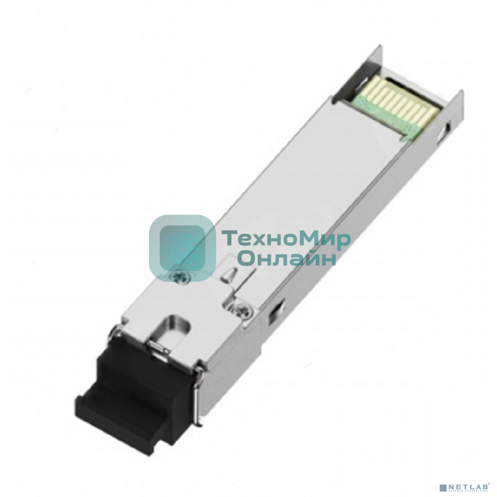 Модуль NTSS SFP, 1,25Гбит/с, разъем SC, рабочая длина волны 1550/1310нм, SM, WDM, дальность до 20км, ОБ 14дБ, DDM NTSS-SFP-1.25G-53-20SD
