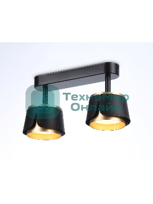 Светильник Ambrella light TN71231/2 BK/GD черный/золото GX53/2 220*100*147