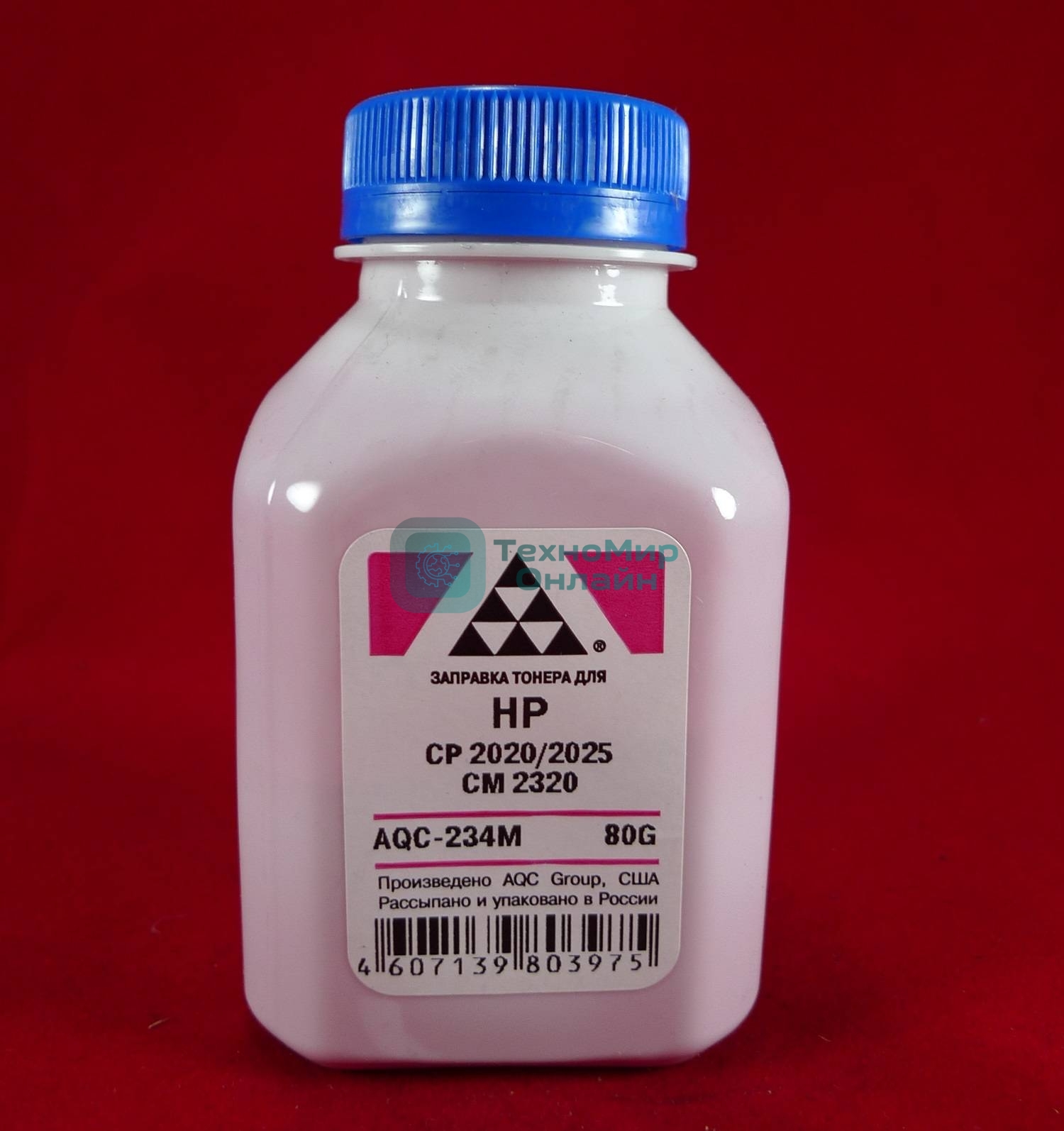 Тонер HP CP2020/2025/CM2320 Magenta, (фл.80г.) AQC фас. Россия