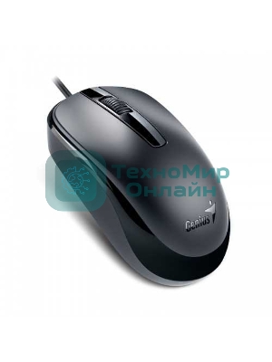 Мышь проводная Genius DX-120 черный, 1000 dpi, USB, кнопки - 3