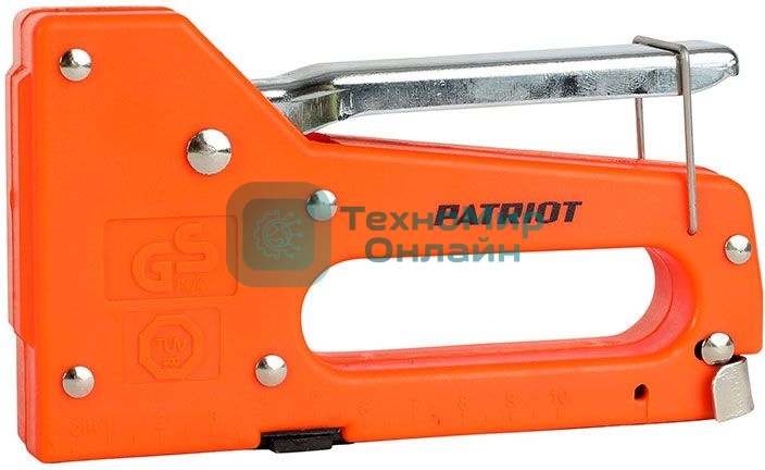 Степлер PATRIOT SPQ-113, пластиковый корпус, скобы тип 53 (4-8мм), 100 скоб в комплекте