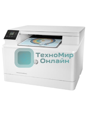 МФУ лазерное HP Color LaserJet Pro MFP M182n (7KW54A), A4, цветной, печ. до 16 стр/мин., 600 x 600 dpi (печать) 1200x1200dpi (скан.), USB, RJ-45, Air Print, Mopria